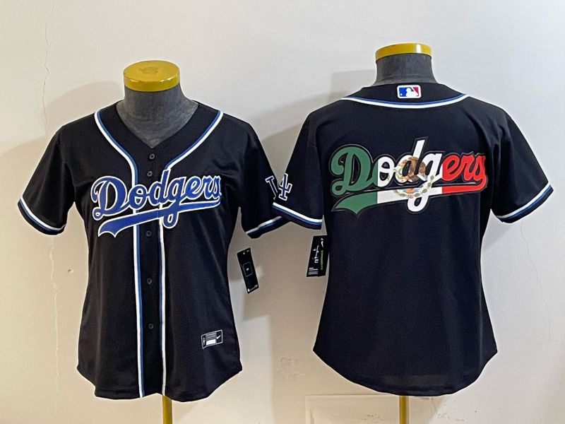 Youth 2026 Los Angeles Dodgers Blank Black Game Nike MLB Jersey style 006->youth mlb jersey->Youth Jersey